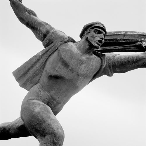 Republic of Councils statue in Memento Park, Budapest.